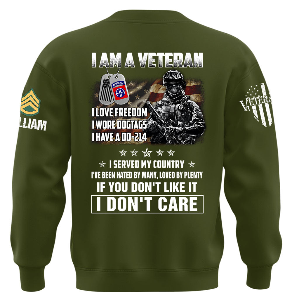 Custom Shirt I Am A Veteran – I Served My Country DD-214 Shirt Available All Military Branches Gift For Veterans K1702 MT2