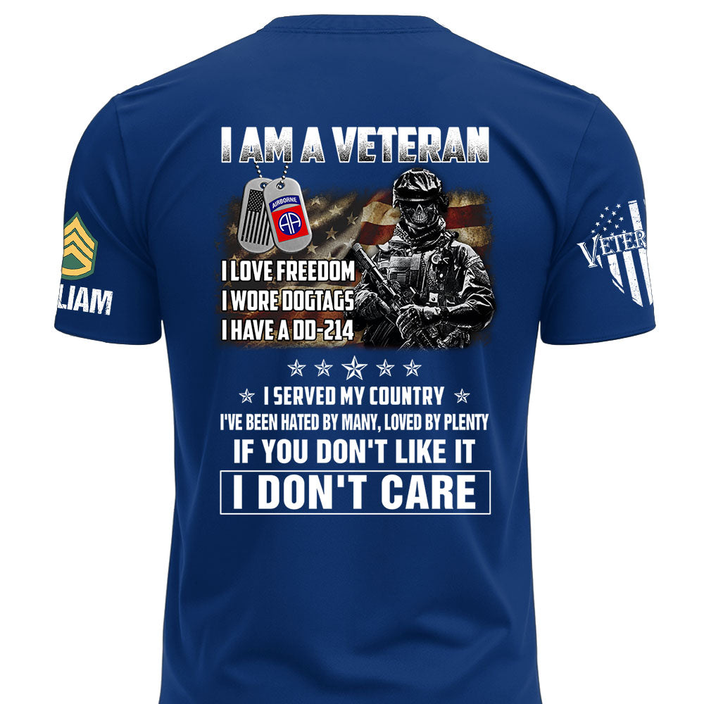 Custom Shirt I Am A Veteran – I Served My Country DD-214 Shirt Available All Military Branches Gift For Veterans K1702 MT2
