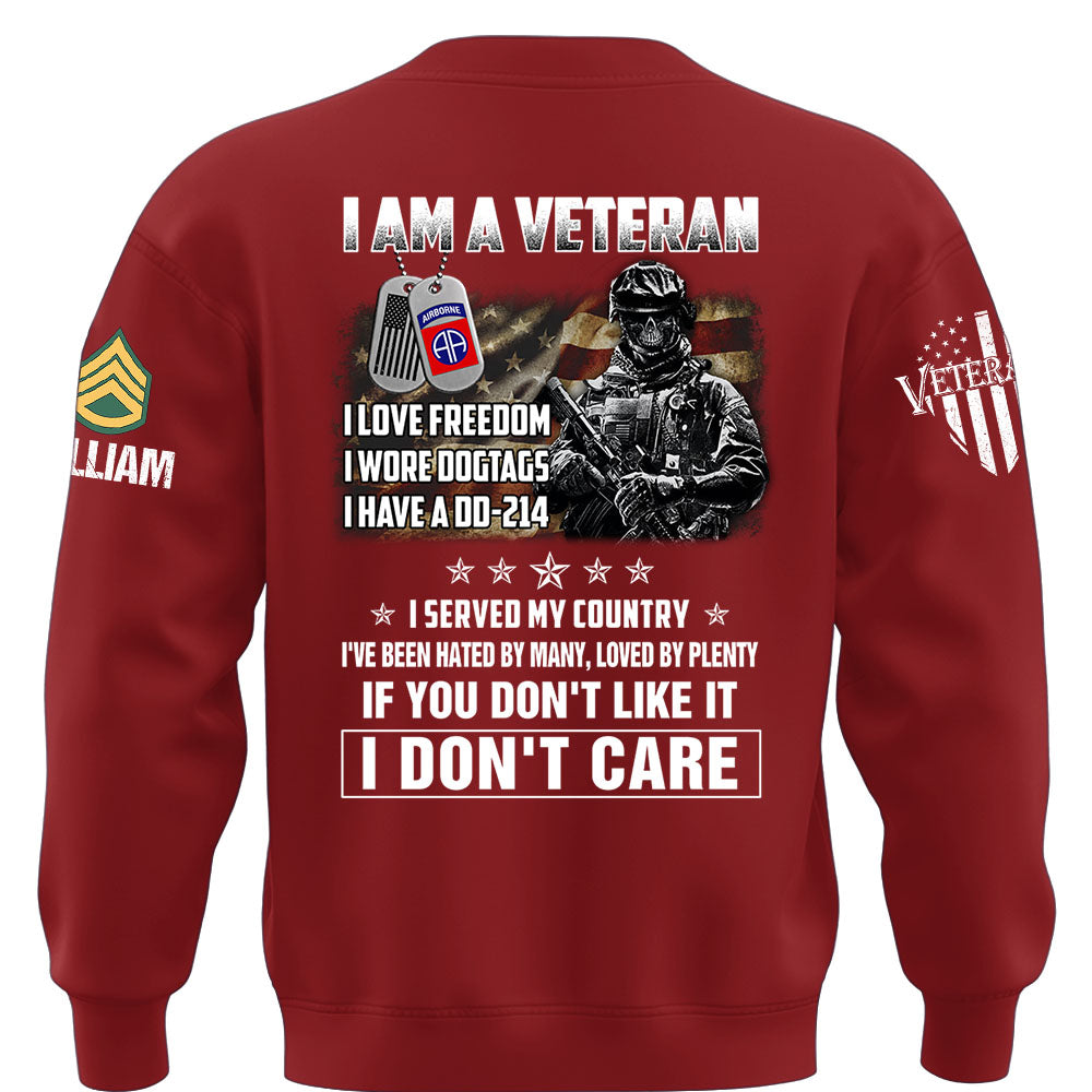 Custom Shirt I Am A Veteran – I Served My Country DD-214 Shirt Available All Military Branches Gift For Veterans K1702 MT2
