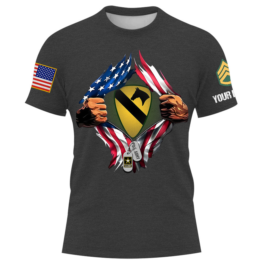 Personalized Shirt Military Rank Unique Custom Gifts Celebrating Service And Sacrifice For Veterans K1702 Trhn