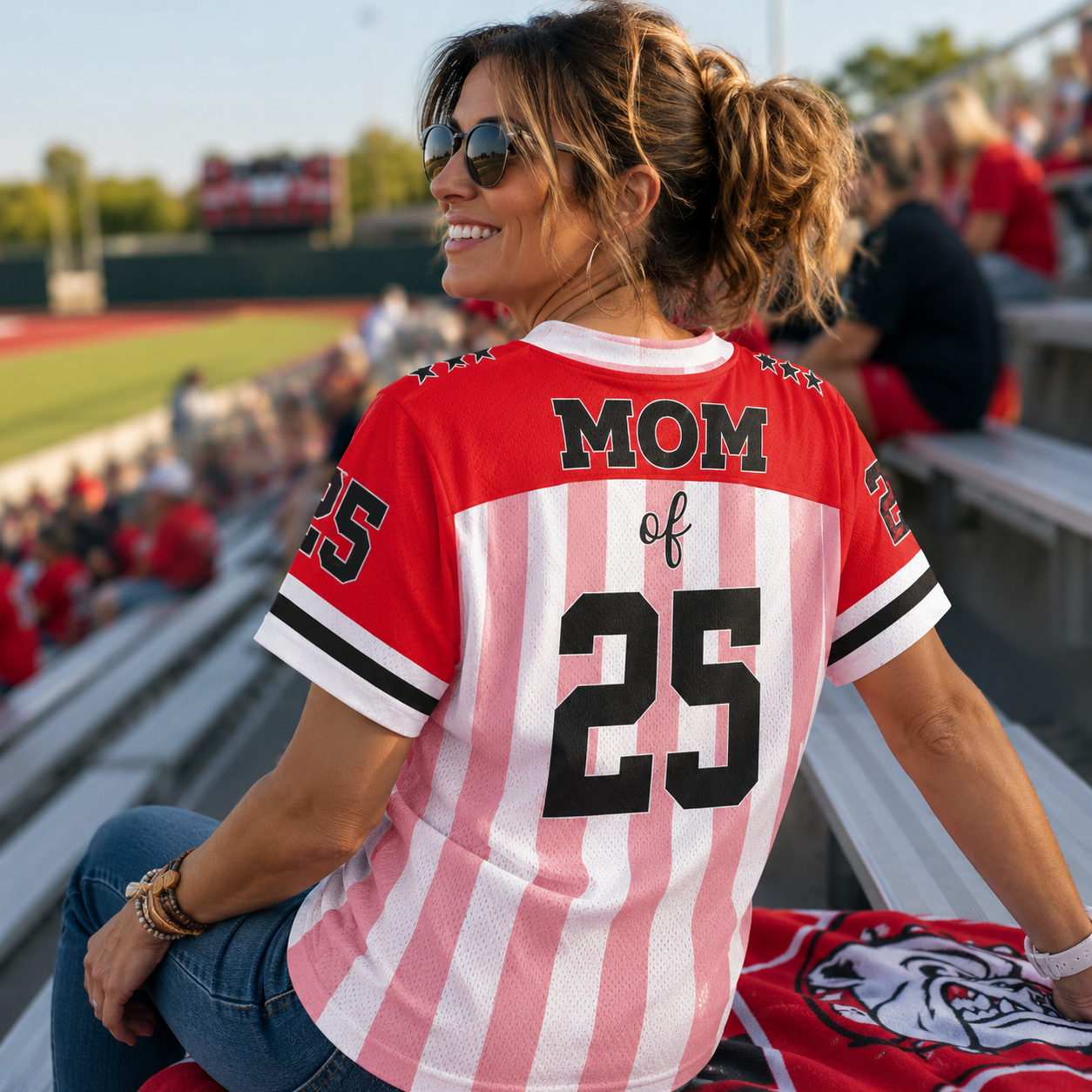 My Heart Is On That Field Custom, Shirt, Football Jersey For Football Mom Grandma Sport Family L0411 Pt99