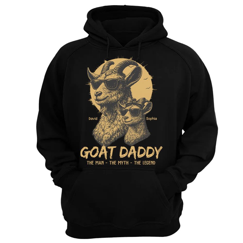 Personalized Goat Daddy Shirt, Funny Father's Day Gift For Dad L0411 Hv01