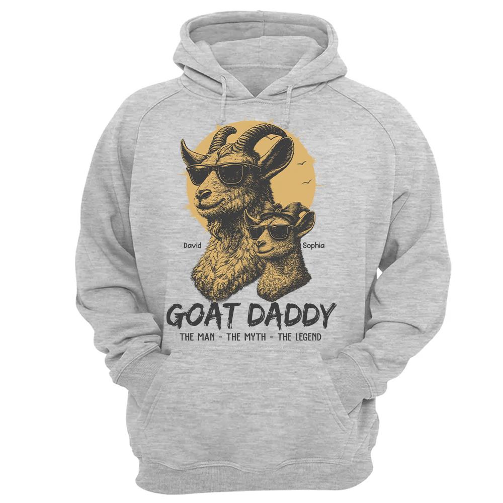 Personalized Goat Daddy Shirt, Funny Father's Day Gift For Dad L0411 Hv01