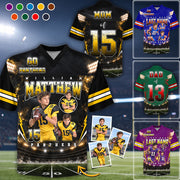 Custom Football Jersey Player Shirt, Team Name Gift For Football Lovers Game Day Shirt K1702 MT2