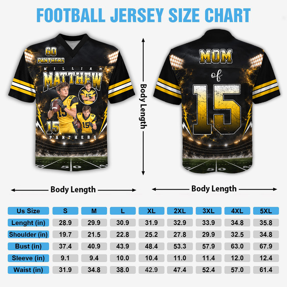 Custom Football Jersey Player Shirt, Team Name Gift For Football Lovers Game Day Shirt K1702 MT2