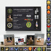 Proud Veteran Canvas – Personalized Military Service Poster Avaiable All Military Branch Gift For Veteran Retirement K1702 Trhn
