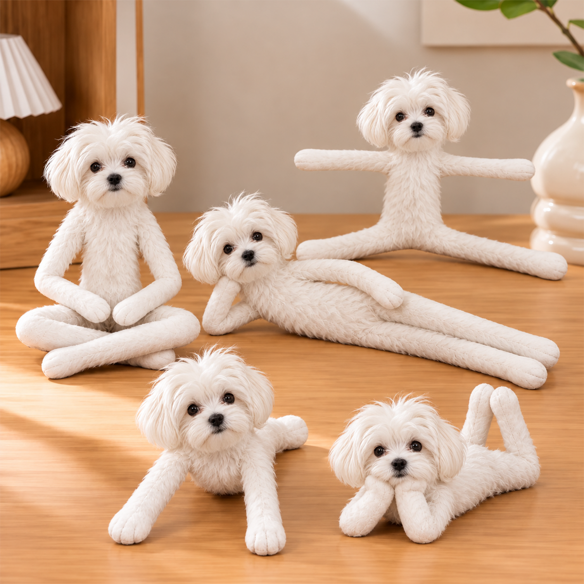 Personalized Maltese Photo Pet Squishy Toy Poseable Plush Doll, Funny Gift For Dog Mom, Dad, Pet Lover T1807 T24 TL06