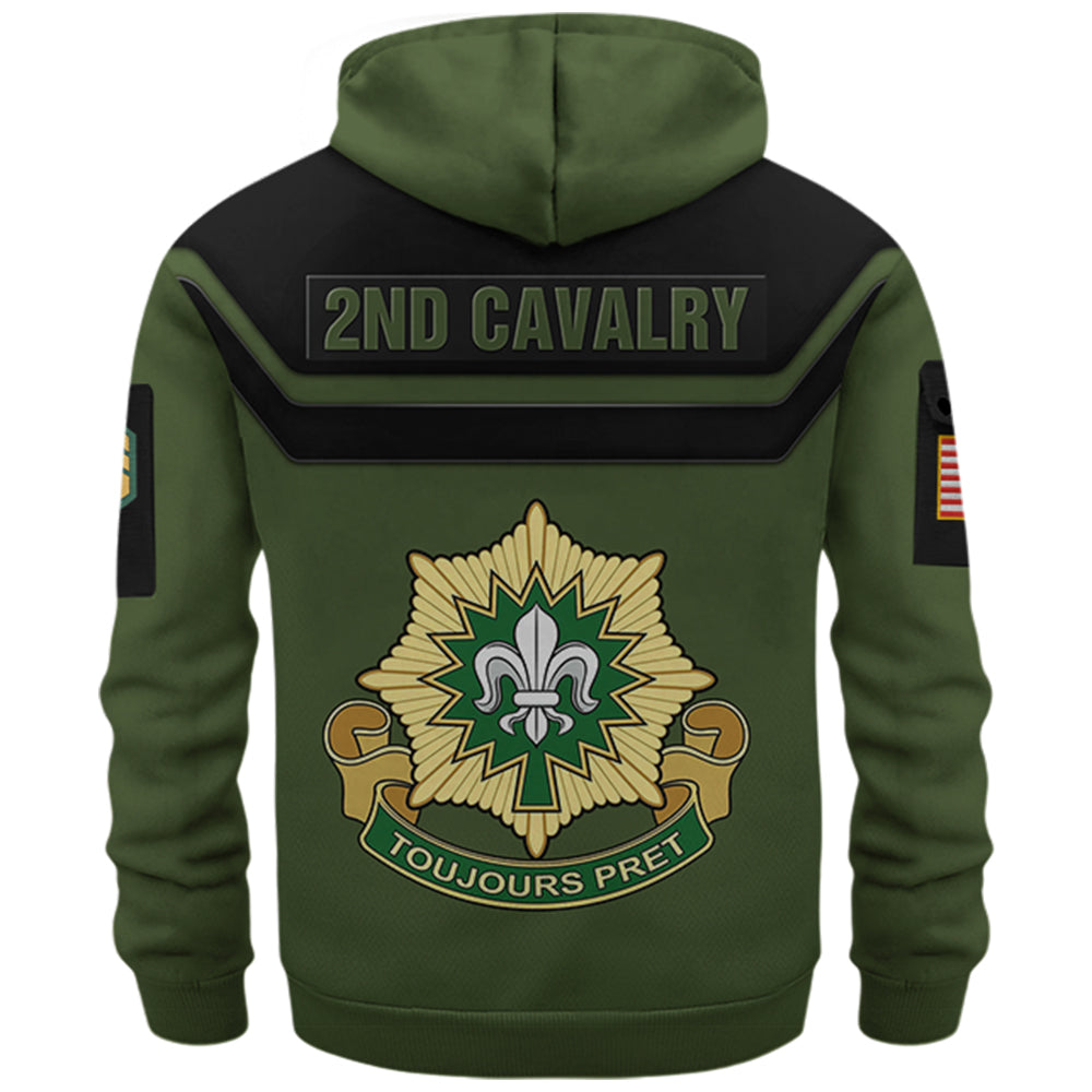 Personalized Hoodie Half Zipper Custom Military Patches Gift For Veteran K1702 Trhn