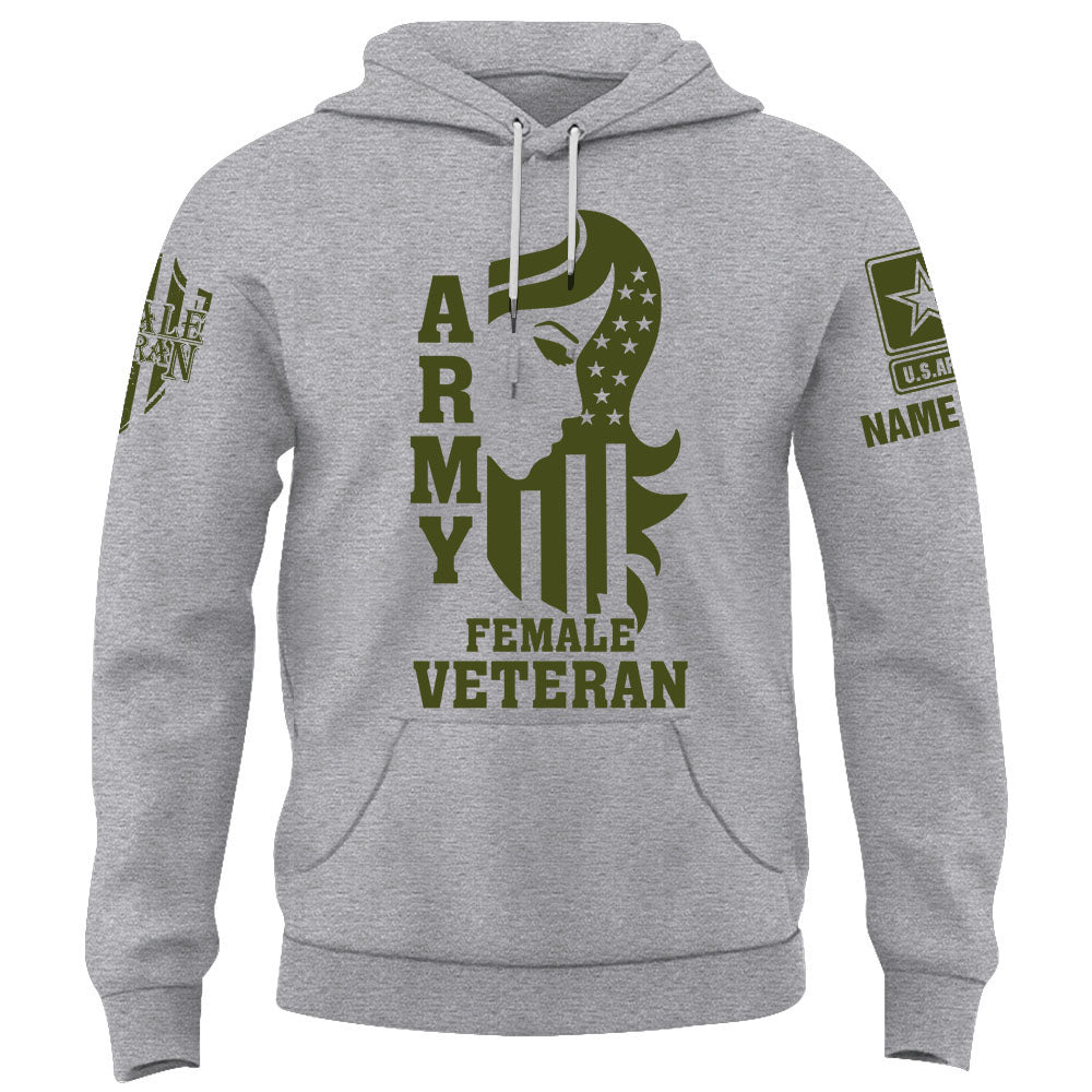 Personalized Shirt Female Veteran Custom All Branch Female Veteran Grandma Mom Veteran K1702