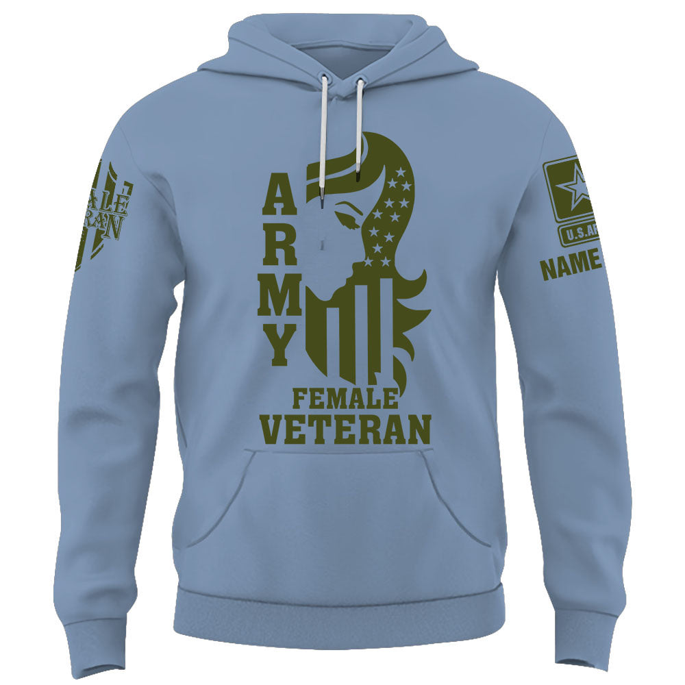 Personalized Shirt Female Veteran Custom All Branch Female Veteran Grandma Mom Veteran K1702