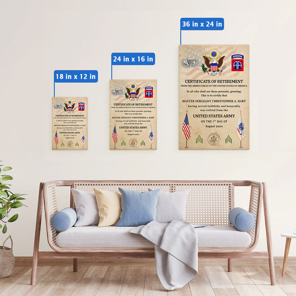 Personalized Canvas And Poster Poster And Canvas For Those Who Served Gift For Veteran K1702 Trhn