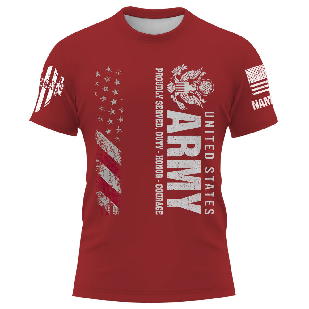 Personalized Shirt Custom Military Units All Branch Military Gift For Veteran K1702
