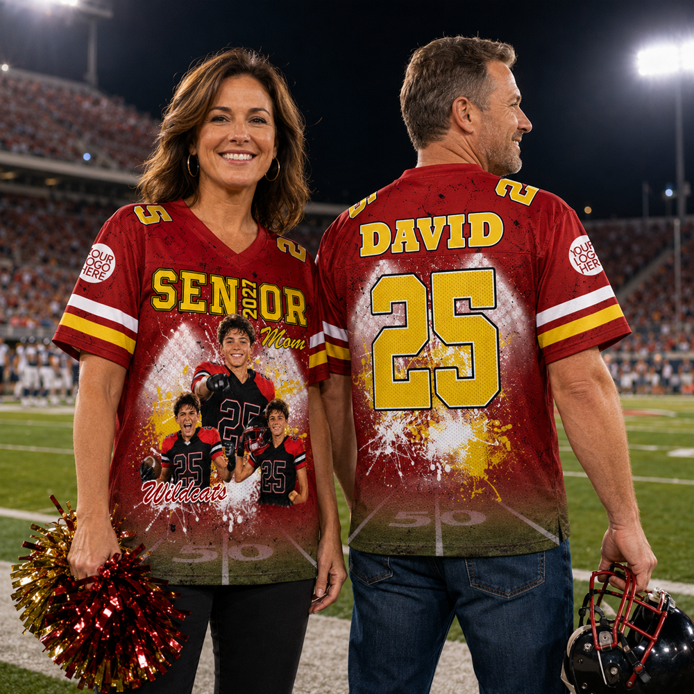 Custom Senior 2026 Football Mom, Football Jersey Gift For Football Lovers L0411 Hv01