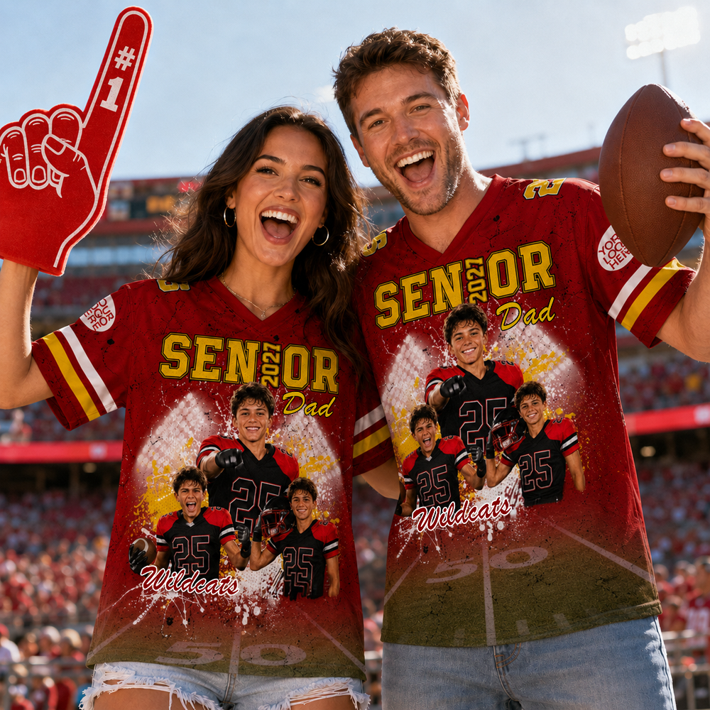 Custom Senior 2026 Football Mom, Football Jersey Gift For Football Lovers L0411 Hv01