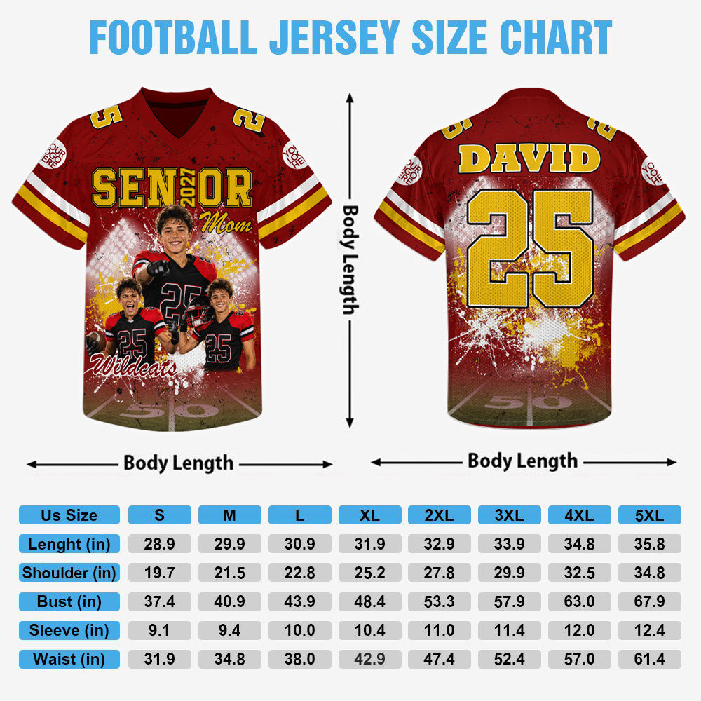 Custom Senior 2026 Football Mom, Football Jersey Gift For Football Lovers L0411 Hv01