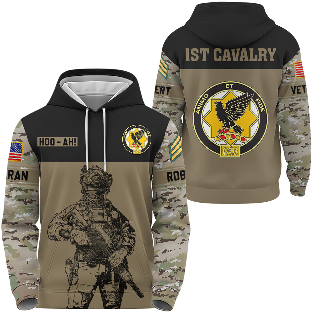 Personalized All Over Print Camouflage 3D Hoodie Military Shirt Available All Military Branch Gift For Veterans K1702 Trhn
