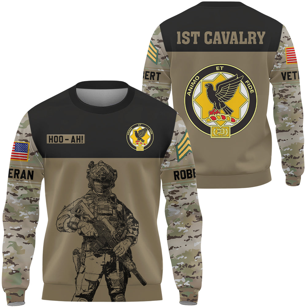 Personalized All Over Print Camouflage 3D Hoodie Military Shirt Available All Military Branch Gift For Veterans K1702 Trhn
