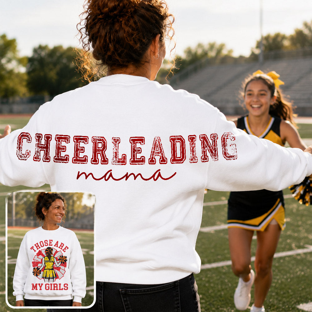 Personalized That's My Girl Cheerleading Mom Shirt, Custom Large Back Graphic Cheer, Gift For Cheer Mom Cheerleader Lovers MI209 Nh00