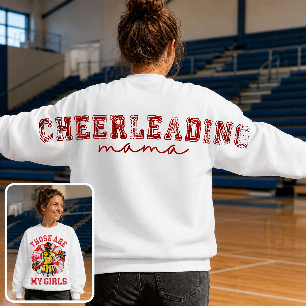 Personalized That's My Girl Cheerleading Mom Shirt, Custom Large Back Graphic Cheer, Gift For Cheer Mom Cheerleader Lovers MI209 Nh00