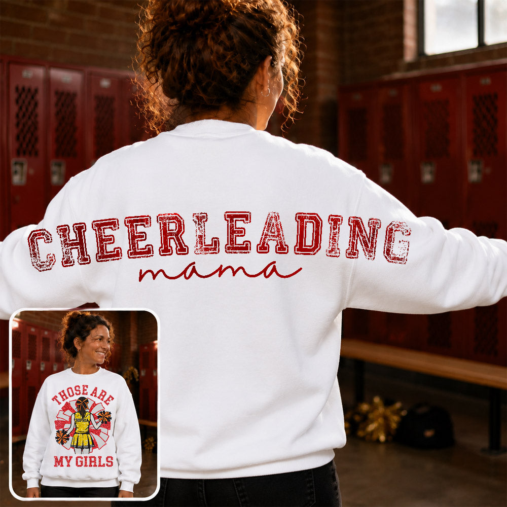 Personalized That's My Girl Cheerleading Mom Shirt, Custom Large Back Graphic Cheer, Gift For Cheer Mom Cheerleader Lovers MI209 Nh00