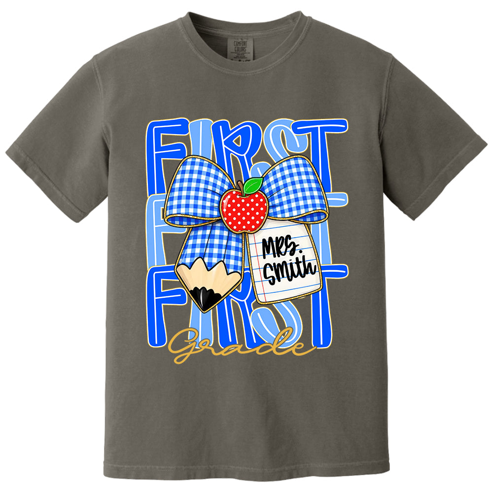 Custom Teacher Grade Shirt, Personalized Teacher Name Tee, Back To School Teacher Team Shirt T24
