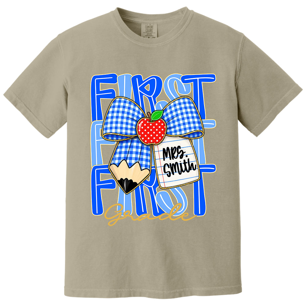 Custom Teacher Grade Shirt, Personalized Teacher Name Tee, Back To School Teacher Team Shirt T24