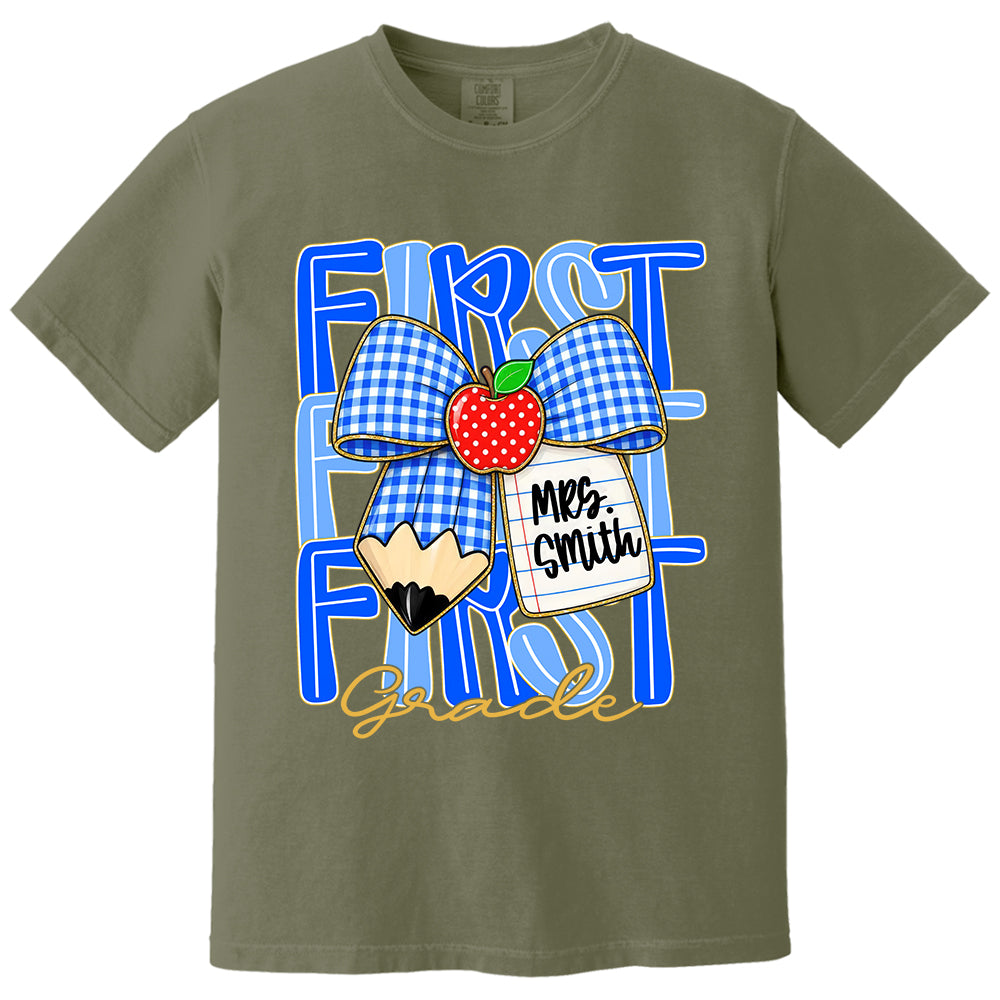 Custom Teacher Grade Shirt, Personalized Teacher Name Tee, Back To School Teacher Team Shirt T24