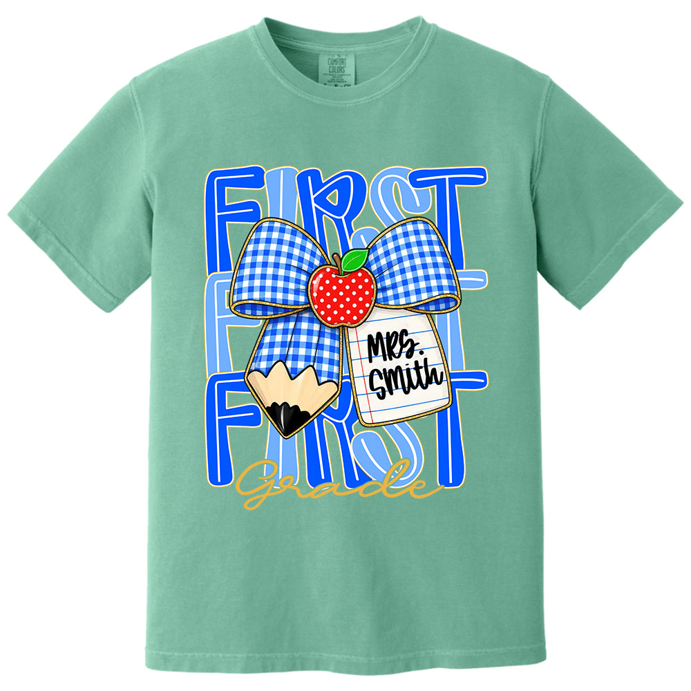 Custom Teacher Grade Shirt, Personalized Teacher Name Tee, Back To School Teacher Team Shirt T24