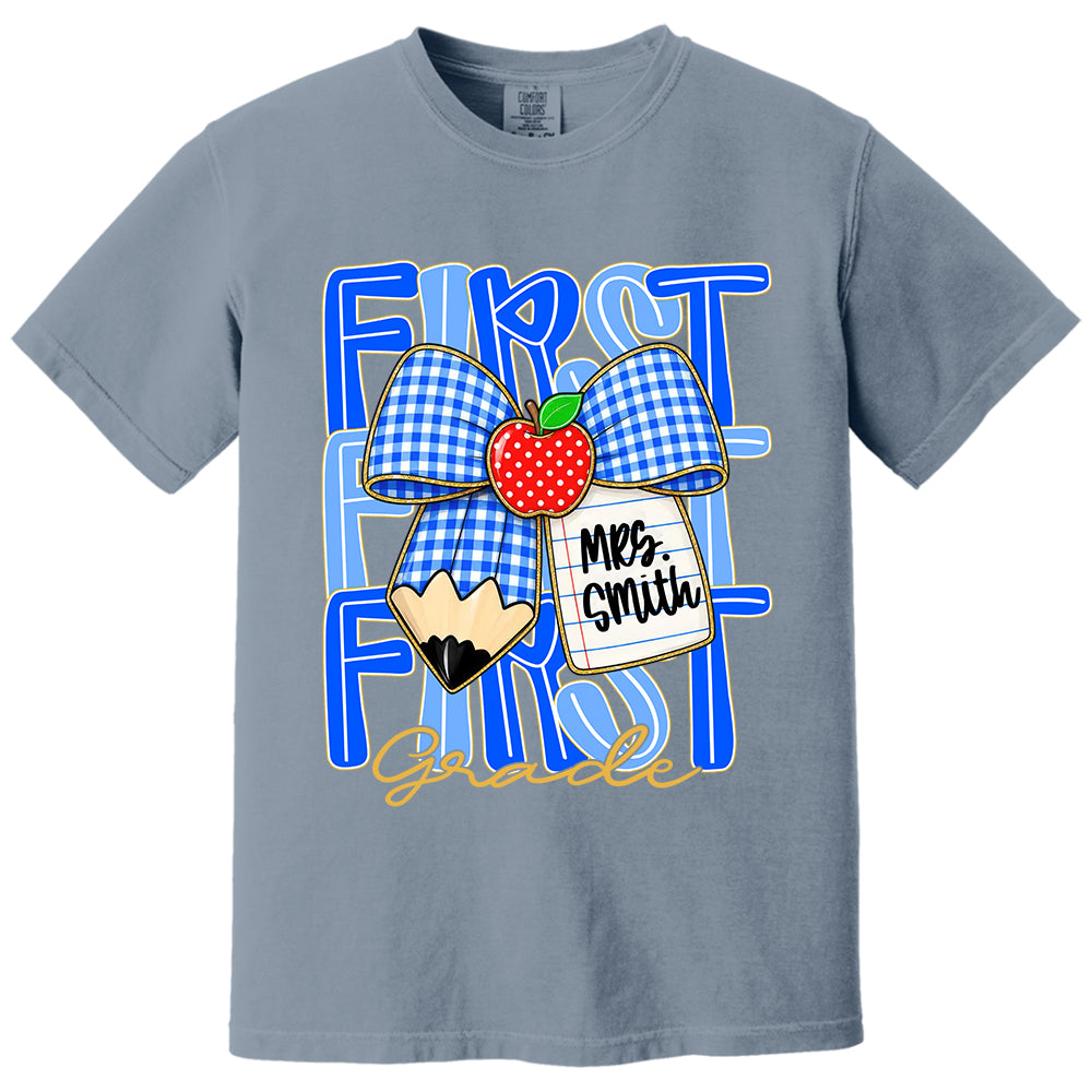 Custom Teacher Grade Shirt, Personalized Teacher Name Tee, Back To School Teacher Team Shirt T24
