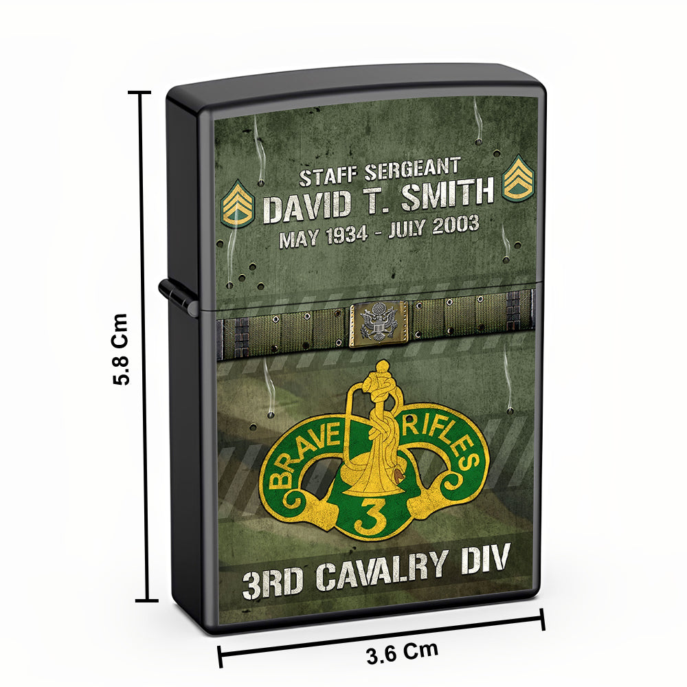 Personalized Lighter  For Veteran Custom Military Division Gift For Veterans Dad Grandpa K1702 Trhn