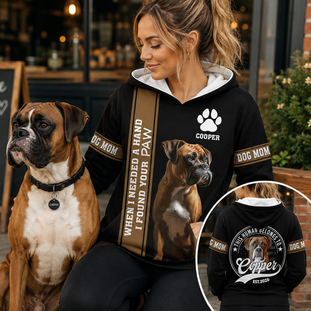 This Human Belongs To, Personalized Dog Dad Dog Mom Shirt, Custom Photo Gift For Dog Lovers T1807 Hv01