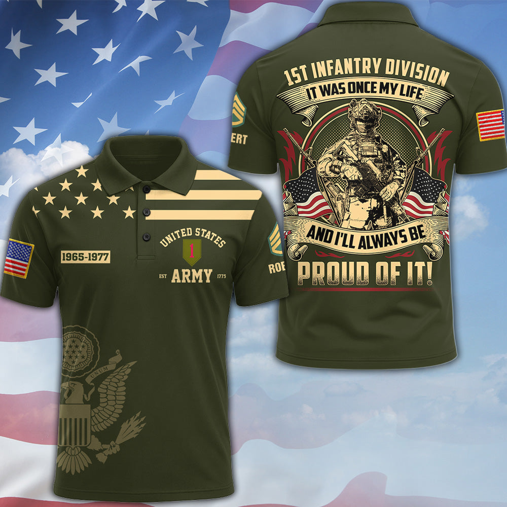 Custom Veteran Shirt  It Was Once My Life US Veteran I Will Always Be Proud Of It Veterans Gift All Over Print K1702 MT2