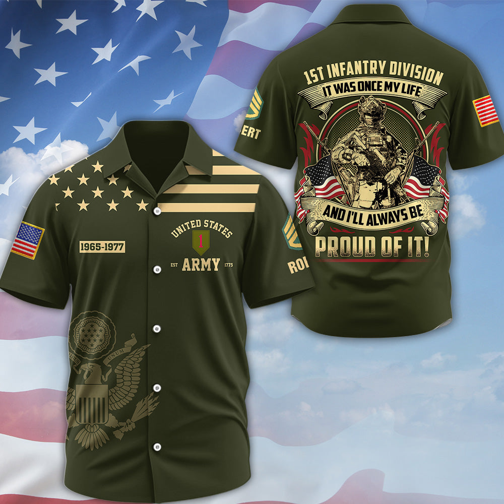 Custom Veteran Shirt  It Was Once My Life US Veteran I Will Always Be Proud Of It Veterans Gift All Over Print K1702 MT2