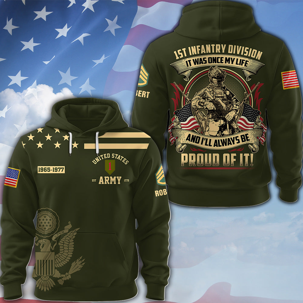 Custom Veteran Shirt  It Was Once My Life US Veteran I Will Always Be Proud Of It Veterans Gift All Over Print K1702 MT2