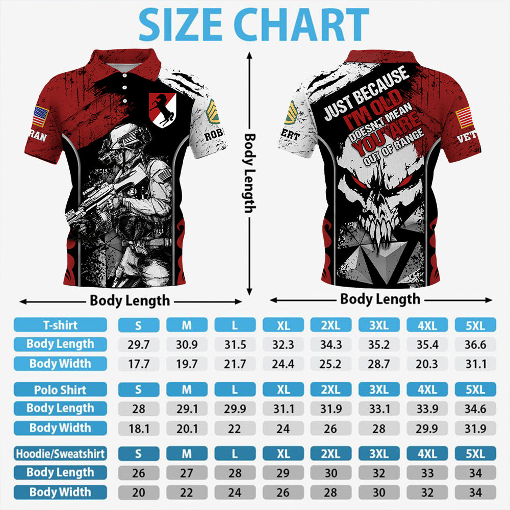 Personalized All Over Print Shirt Just Because I'm Old Doesn't Mean You're Out Of Range Custom Shirt For Veteran K1702 Trhn