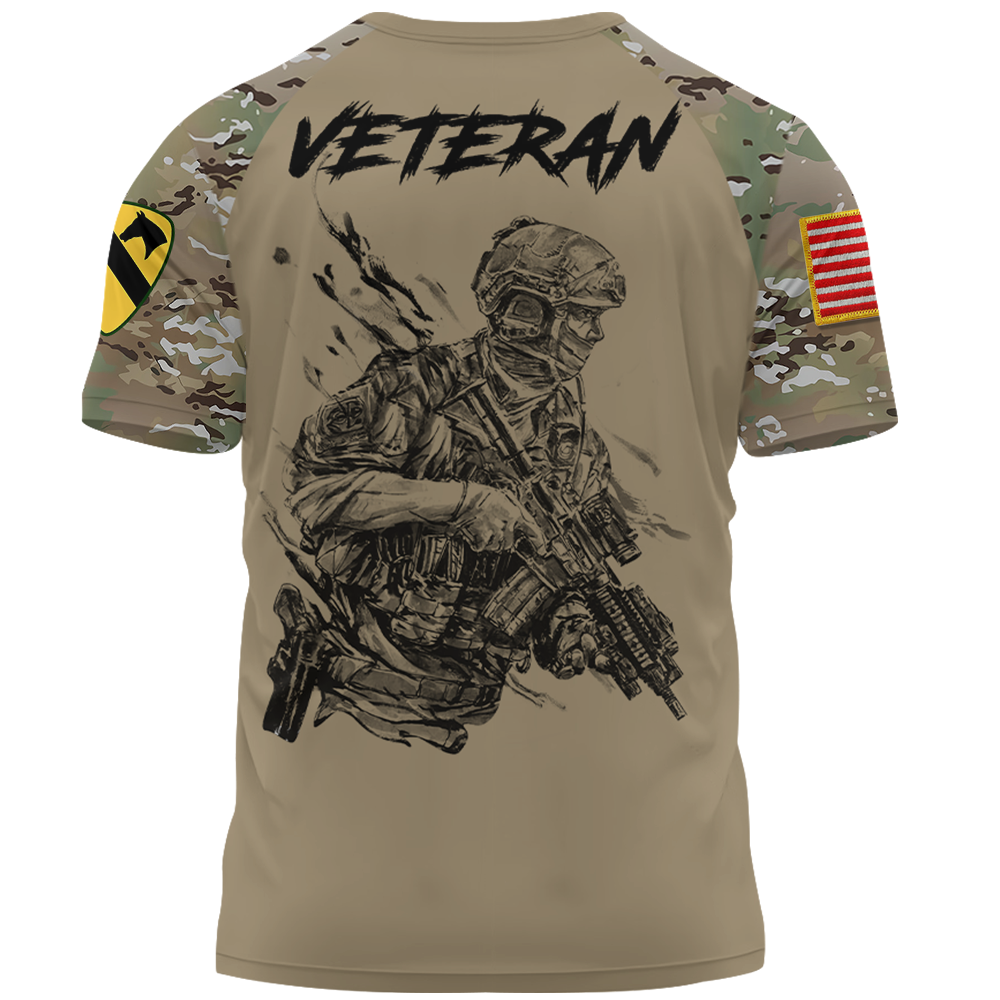 Personalized All Over Print Shirt Veteran Custom All Branch Military Soldier Custom Gift K1702