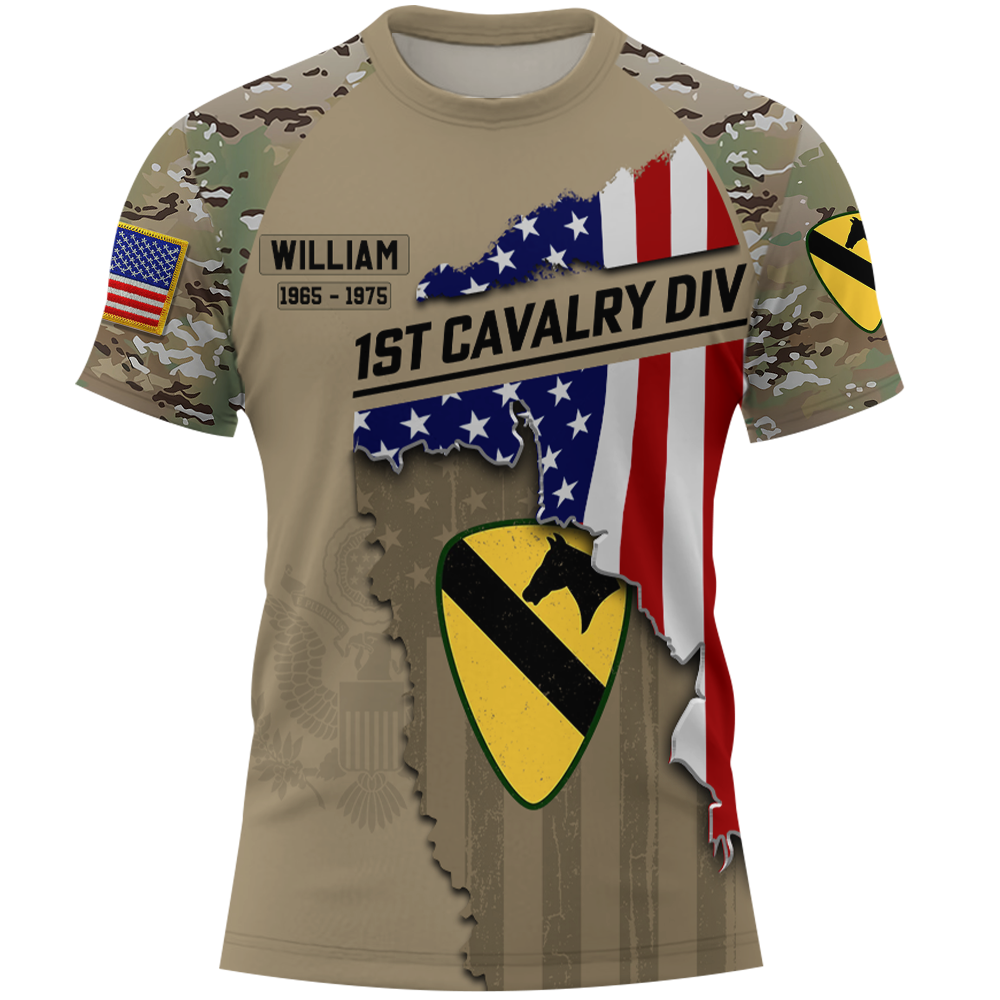 Personalized All Over Print Shirt Veteran Custom All Branch Military Soldier Custom Gift K1702