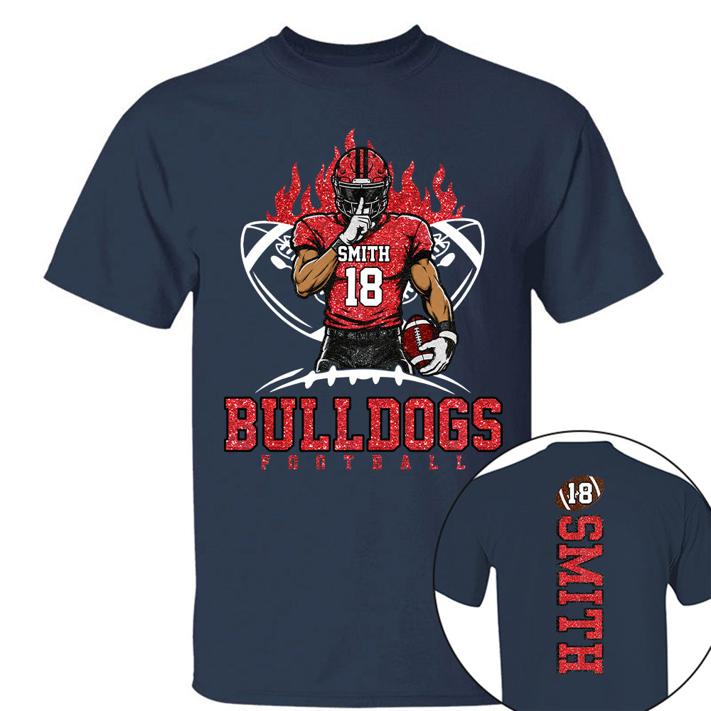 That's My Boy Personalized Football Mom Shirt Custom Team Name & Player Number Shirt Na02 T24