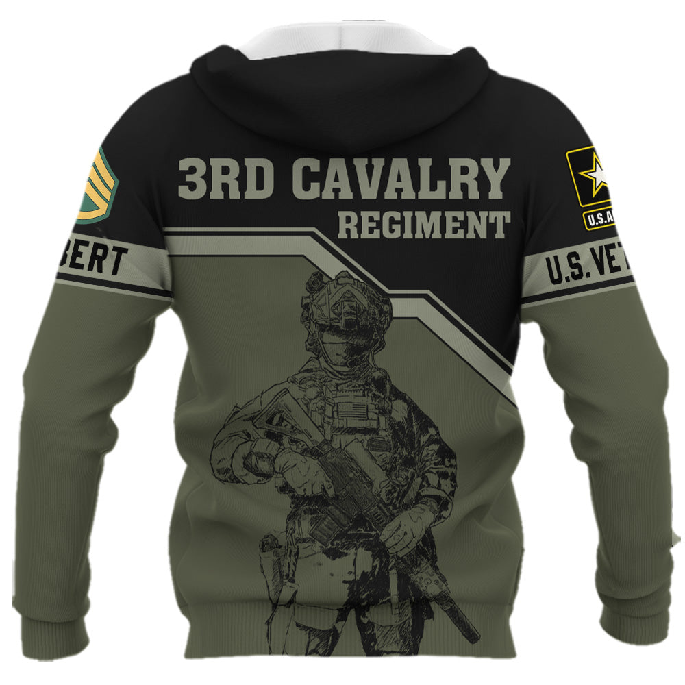 Personalized All Over Print Shirt Veteran Custom All Branches, Rank Name Division Gift For Veterans K1702 Trhn
