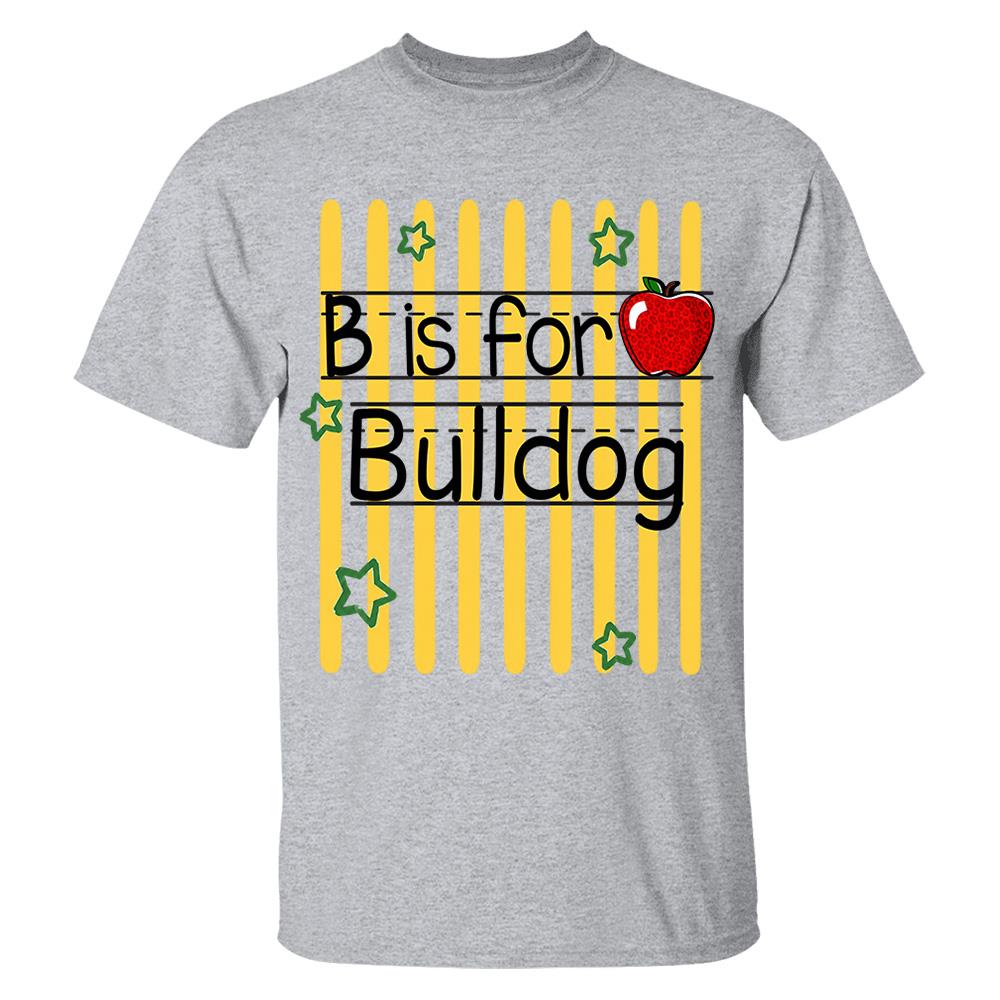 Personalized Retro Stripe School Mascot Custom Apple Name Teacher T-Shirt, Custom Gifts For Teacher Nh00