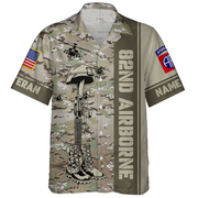 Personalized All Over Print Shirt Military Camo Pattern Custom All Branch Military K1702
