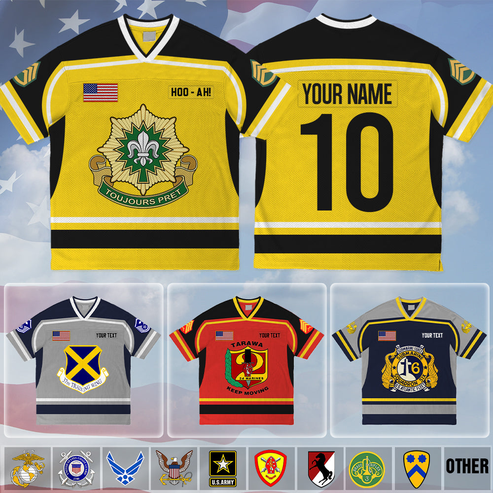 Personalized Military Jeresy Available All Branches Division Rank Gift For Soldier Veteran K1702 Trhn