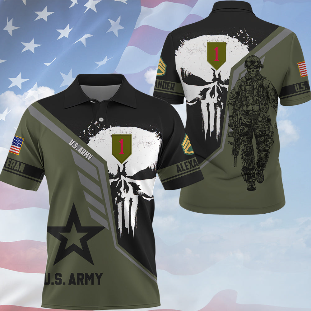 Personalized US Veteran Military All Over Print Hoodie – Custom Branch Division Rank Gift For Veterans K1702 Trhn