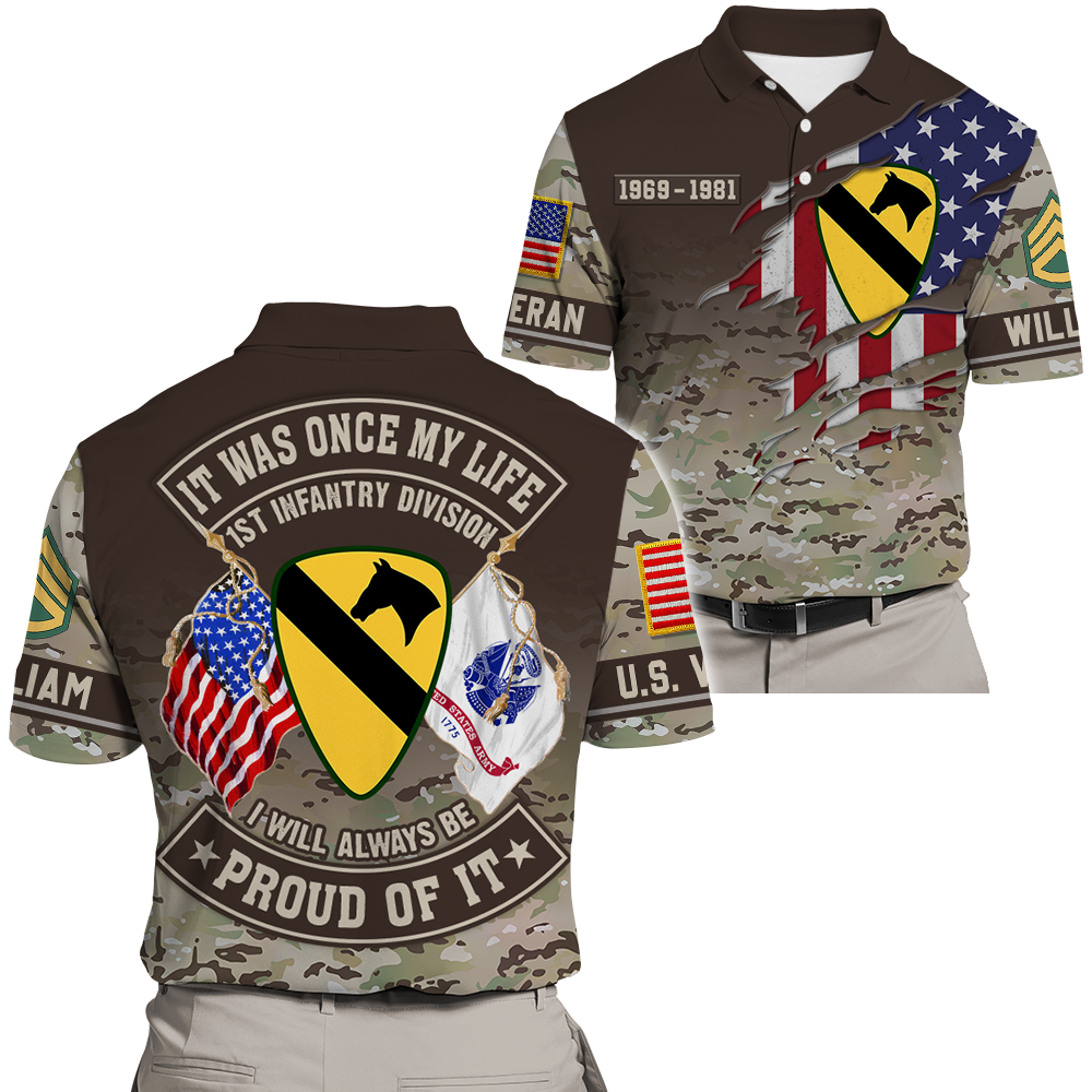 It Was Once My Life US Veteran I Will Always Be Proud Of It Custom All Over Print Shirt Camouflage Military K1702