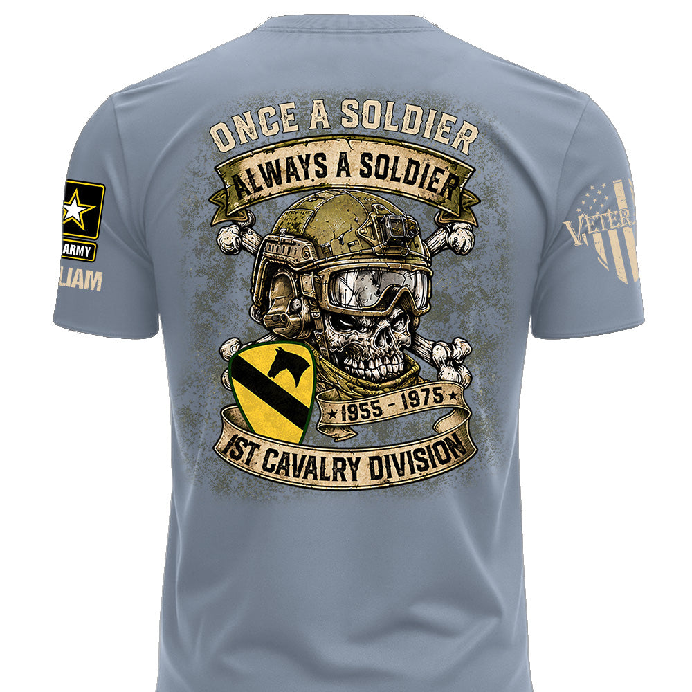 Custom Veteran Shirt Once A Soldier Always A Soldier Custom Military Patches Gift For Veterans K1702 MT2