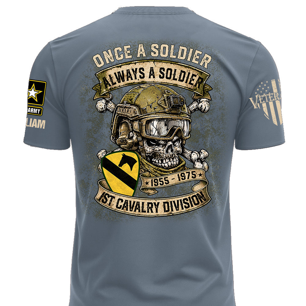 Custom Veteran Shirt Once A Soldier Always A Soldier Custom Military Patches Gift For Veterans K1702 MT2