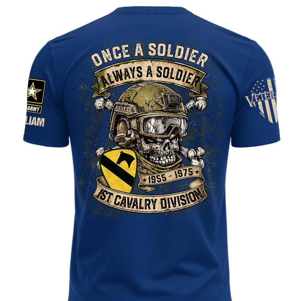 Custom Veteran Shirt Once A Soldier Always A Soldier Custom Military Patches Gift For Veterans K1702 MT2