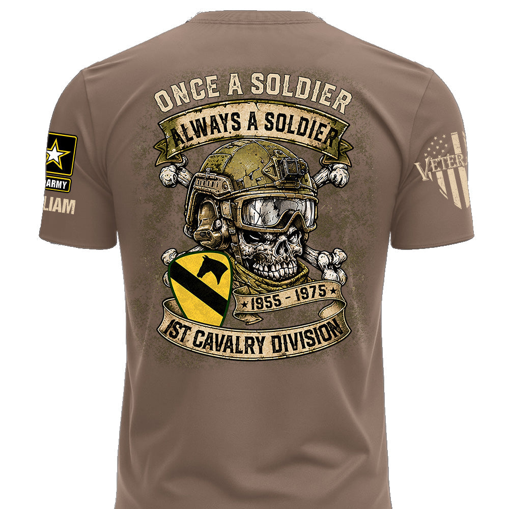 Custom Veteran Shirt Once A Soldier Always A Soldier Custom Military Patches Gift For Veterans K1702 MT2