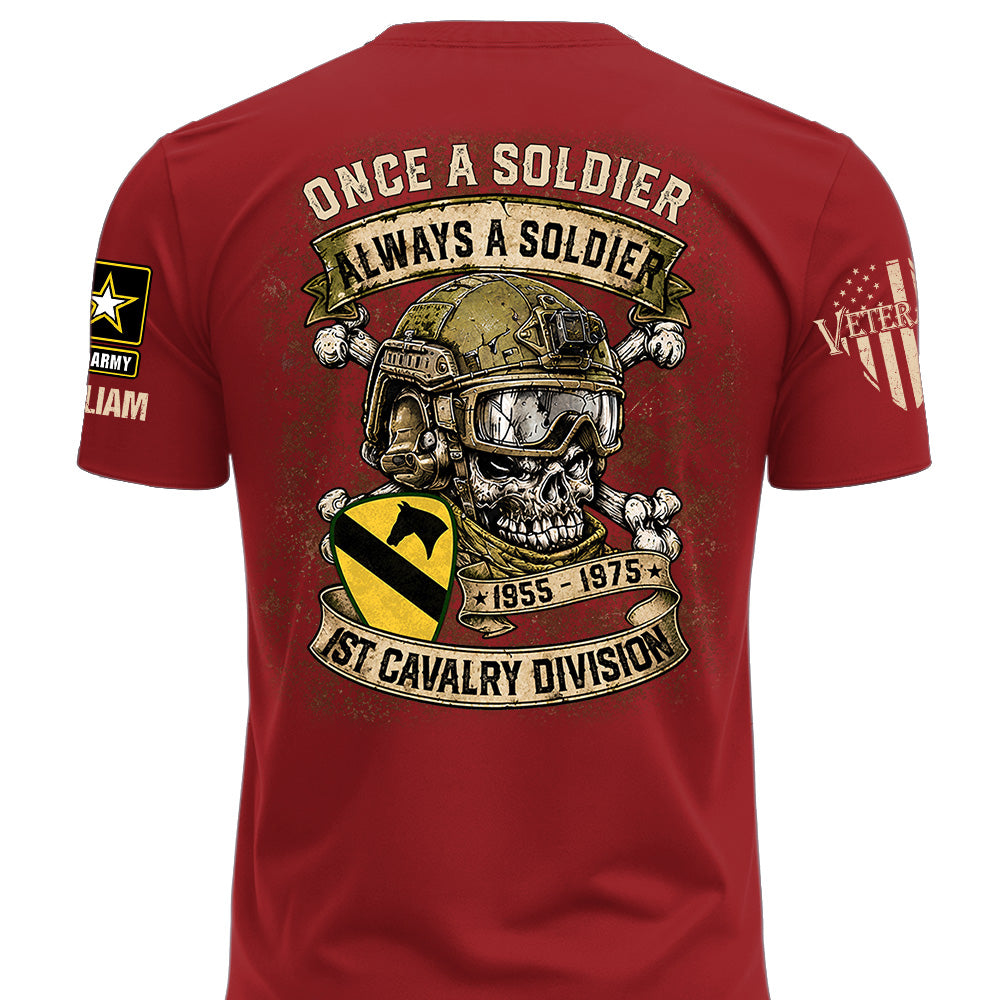 Custom Veteran Shirt Once A Soldier Always A Soldier Custom Military Patches Gift For Veterans K1702 MT2