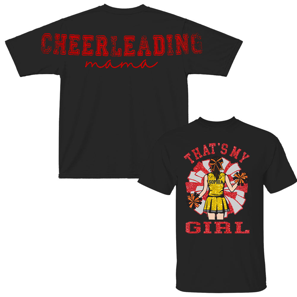Personalized That's My Girl Cheerleading Mom Shirt, Custom Large Back Graphic Cheer, Gift For Cheer Mom Cheerleader Lovers MI209 Nh00